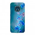 Дизайнерский силиконовый с усиленными углами чехол для Nokia XR20 Голубые цветы