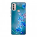 Дизайнерский силиконовый чехол для Lenovo K14 Plus Голубые цветы