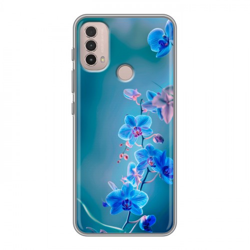 Дизайнерский силиконовый чехол для Lenovo K14 Plus Голубые цветы