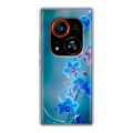 Дизайнерский силиконовый чехол для Tecno Phantom X2 Pro Голубые цветы