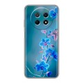 Дизайнерский пластиковый чехол для Huawei Nova Y91 Голубые цветы