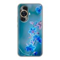 Дизайнерский силиконовый чехол для Huawei Nova 11 Голубые цветы