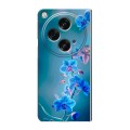 Дизайнерский пластиковый чехол для OPPO Find N3 Голубые цветы
