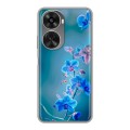 Дизайнерский силиконовый чехол для Huawei Nova 11 SE Голубые цветы