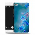 Дизайнерский пластиковый чехол для Lenovo S90 Голубые цветы