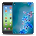 Дизайнерский силиконовый чехол для Xiaomi MiPad Голубые цветы