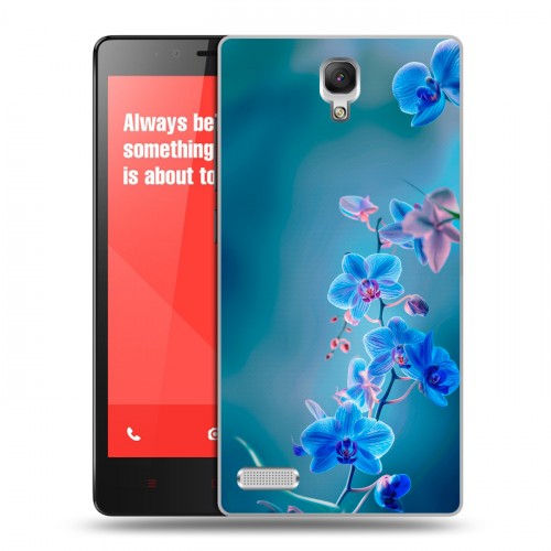 Дизайнерский пластиковый чехол для Xiaomi RedMi Note Голубые цветы