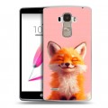 Дизайнерский пластиковый чехол для LG G4 Stylus милая лиса