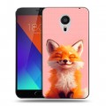 Дизайнерский пластиковый чехол для Meizu MX5 милая лиса