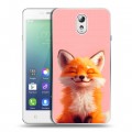 Дизайнерский силиконовый чехол для Lenovo Vibe P1m милая лиса