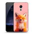 Дизайнерский пластиковый чехол для Meizu Pro 5 милая лиса