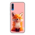 Дизайнерский силиконовый чехол для Samsung Galaxy A50 милая лиса