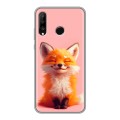 Дизайнерский силиконовый чехол для Huawei P30 Lite милая лиса