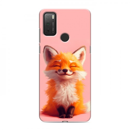 Дизайнерский силиконовый чехол для Alcatel 3L (2021) милая лиса