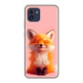 Дизайнерский силиконовый чехол для Samsung Galaxy A03 милая лиса