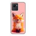 Дизайнерский силиконовый чехол для Realme C30 милая лиса
