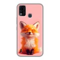 Дизайнерский силиконовый чехол для Itel A48 милая лиса