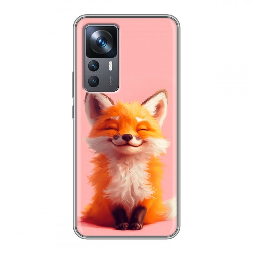 Дизайнерский силиконовый чехол для Xiaomi 12T милая лиса