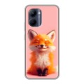 Дизайнерский силиконовый чехол для Realme C33 милая лиса