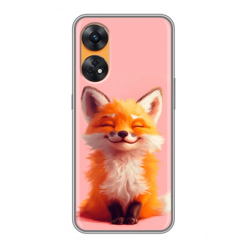 Дизайнерский силиконовый чехол для OPPO Reno8 T милая лиса