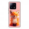 Дизайнерский силиконовый чехол для Xiaomi 13 Pro милая лиса