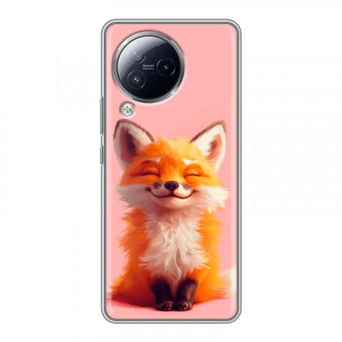 Дизайнерский силиконовый чехол для Xiaomi Civi 3 милая лиса