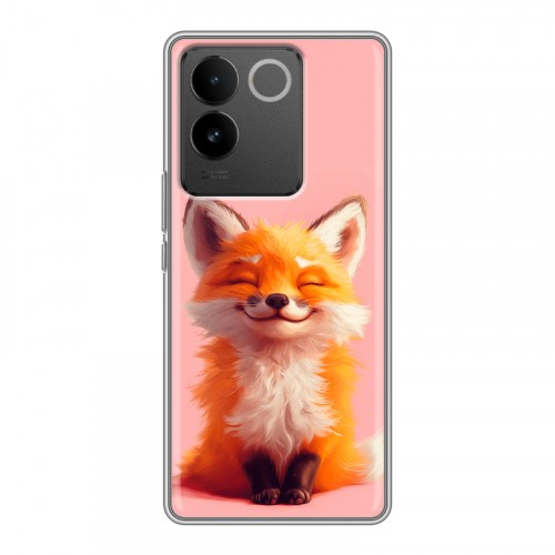 Дизайнерский силиконовый чехол для Vivo S17e милая лиса