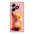 Дизайнерский силиконовый чехол для Itel S23 Plus милая лиса