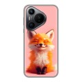 Дизайнерский силиконовый чехол для Huawei Pura 70 милая лиса