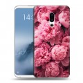 Полупрозрачный дизайнерский пластиковый чехол для Meizu 16th Plus цветы пионы
