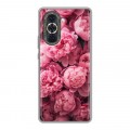 Полупрозрачный дизайнерский пластиковый чехол для Huawei Nova 10 цветы пионы