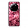 Полупрозрачный дизайнерский пластиковый чехол для Xiaomi 13 Ultra цветы пионы