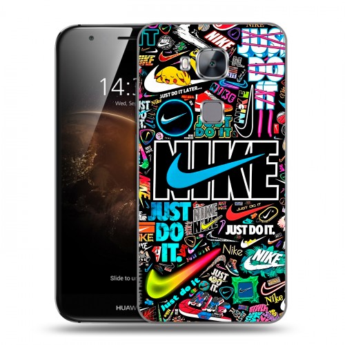 Дизайнерский пластиковый чехол для Huawei G8 найк nike черный