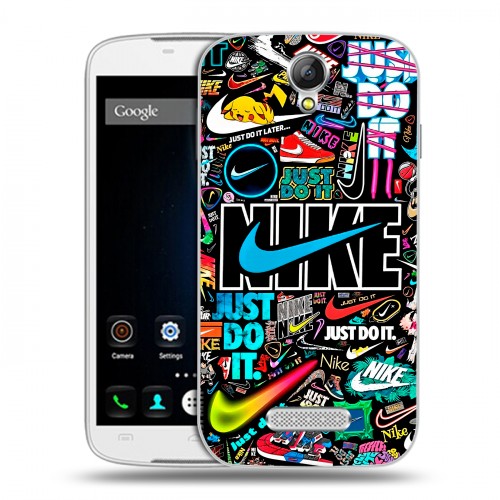 Дизайнерский силиконовый чехол для Doogee X6 найк nike черный