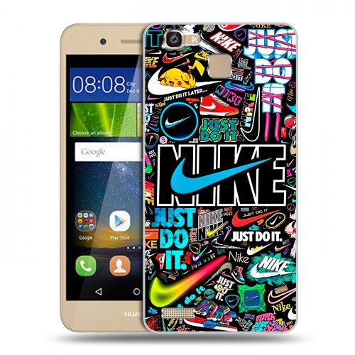 Дизайнерский пластиковый чехол для Huawei GR3 найк nike черный