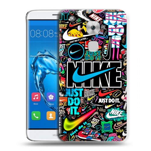 Дизайнерский пластиковый чехол для Huawei Nova Plus найк nike черный