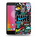 Дизайнерский пластиковый чехол для Lenovo K6 найк nike черный