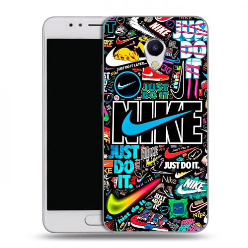 Дизайнерский пластиковый чехол для Meizu M5s найк nike черный