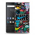 Дизайнерский пластиковый чехол для BlackBerry KEY2 найк nike черный