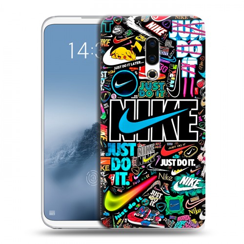 Дизайнерский пластиковый чехол для Meizu 16th Plus найк nike черный
