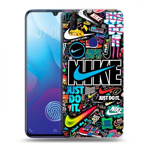 Дизайнерский пластиковый чехол для Vivo V11i найк nike черный