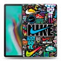 Дизайнерский силиконовый чехол для Samsung Galaxy Tab S5e найк nike черный