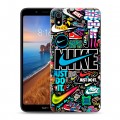 Дизайнерский пластиковый чехол для Xiaomi RedMi 7A найк nike черный
