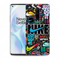 Дизайнерский пластиковый чехол для OnePlus 8 найк nike черный