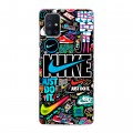 Дизайнерский пластиковый чехол для Samsung Galaxy M51 найк nike черный