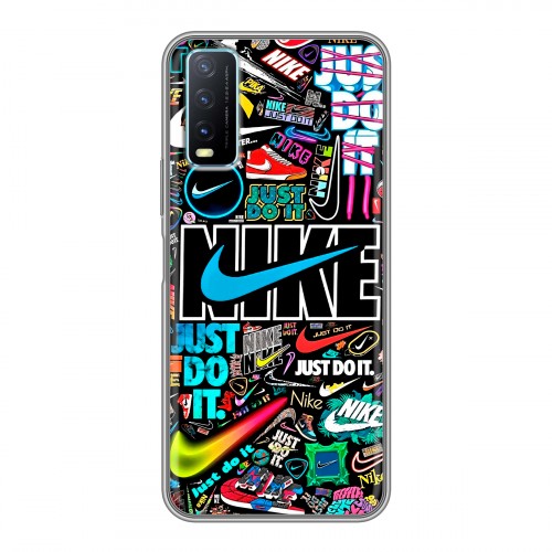 Дизайнерский силиконовый чехол для Vivo Y20 найк nike черный