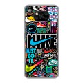 Дизайнерский пластиковый чехол для Xiaomi Poco X3 найк nike черный