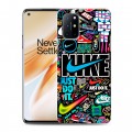 Дизайнерский пластиковый чехол для OnePlus 8T найк nike черный