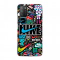 Дизайнерский пластиковый чехол для Xiaomi Poco M3 найк nike черный