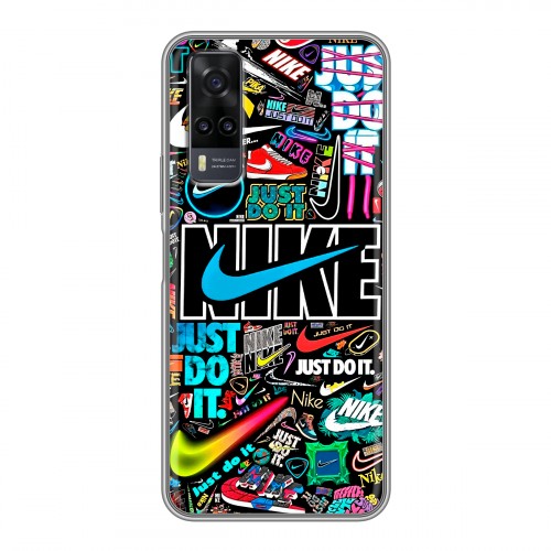 Дизайнерский силиконовый чехол для Vivo Y31 найк nike черный